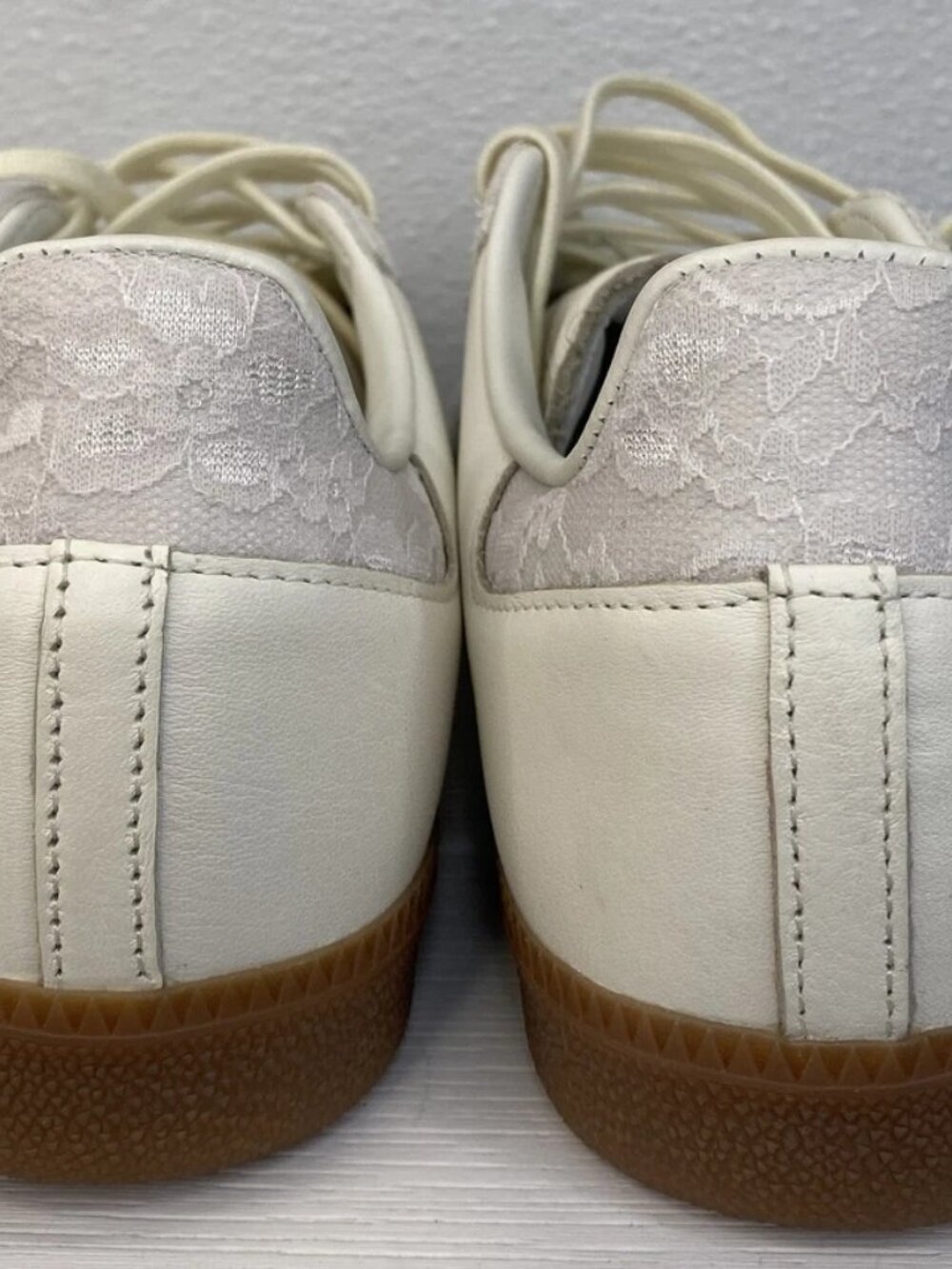 Adidas Samba OG x NAKED Copenhagen Lace Men's Size 10 Off White Suede Sneakers - Picture 14 of 15